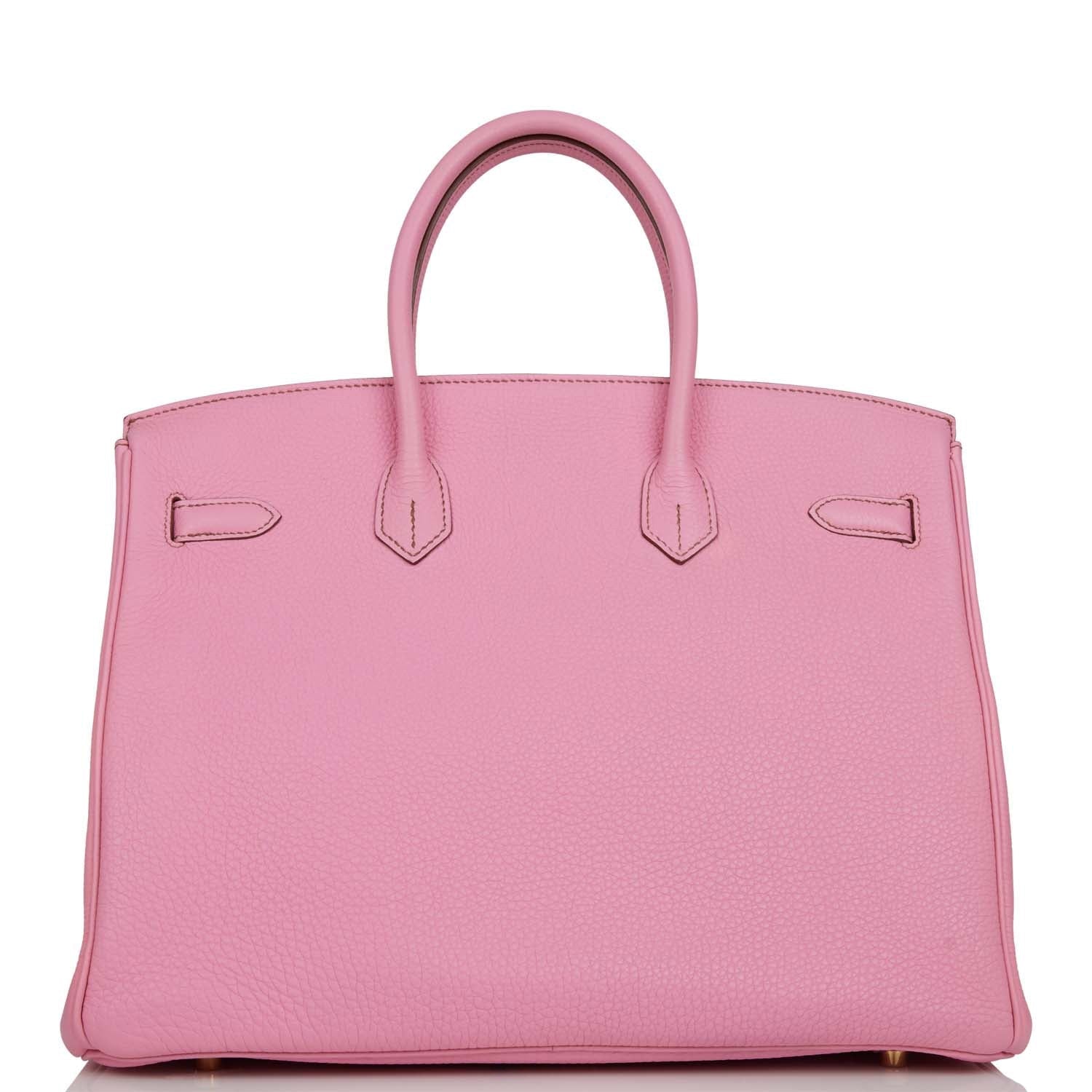 Top Quality HMS Birkin 35 Bubblegum Togo Gold Hardware