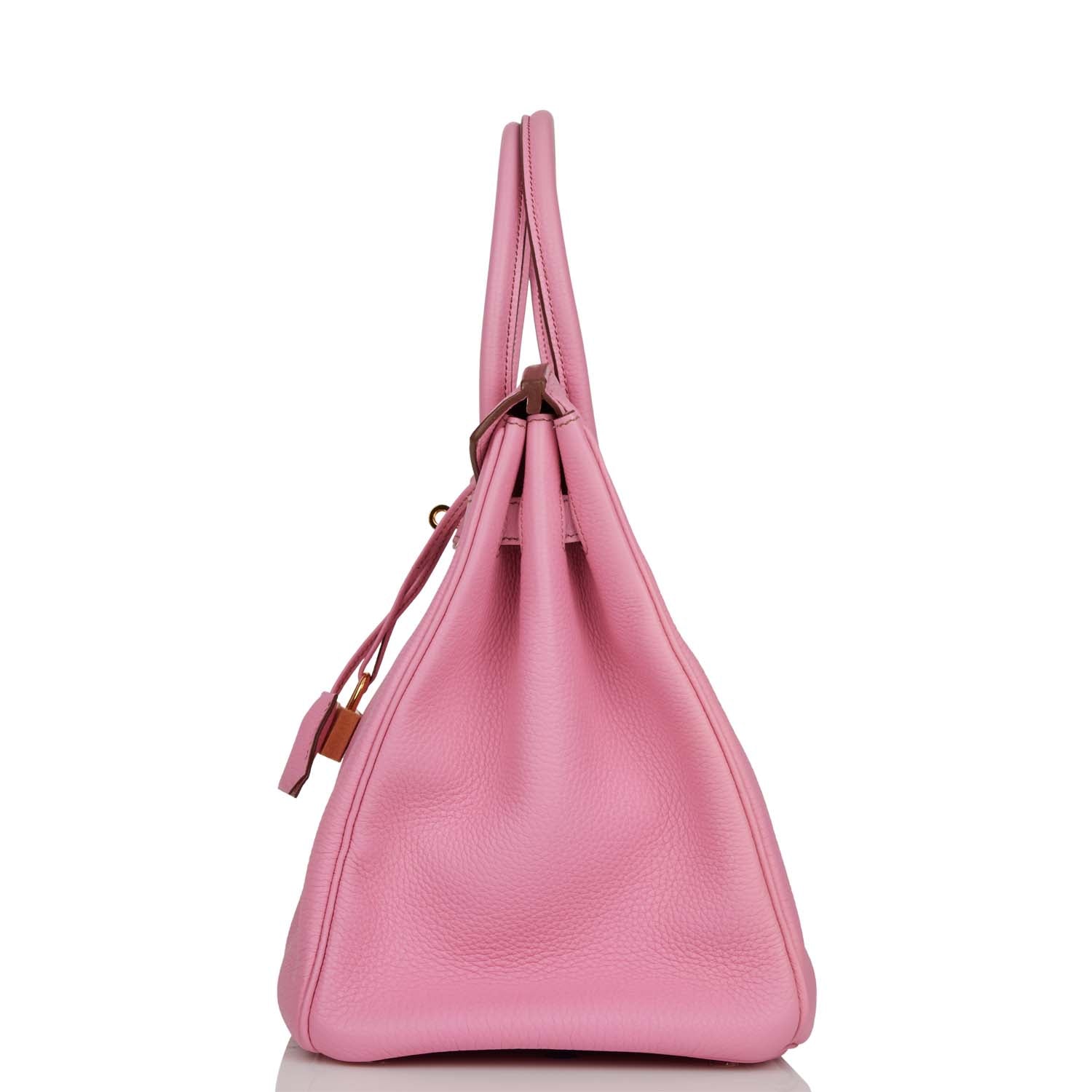 Top Quality HMS Birkin 35 Bubblegum Togo Gold Hardware