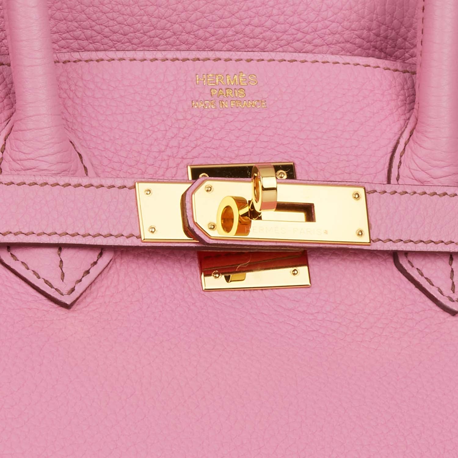 Top Quality HMS Birkin 35 Bubblegum Togo Gold Hardware