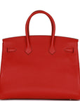 HMS Birkin 35 Rouge de Coeur Togo Palladium Hardware