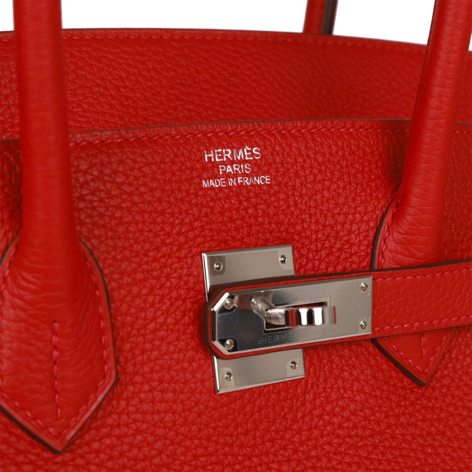 HMS Birkin 35 Rouge Casaque Clemence Palladium Hardware