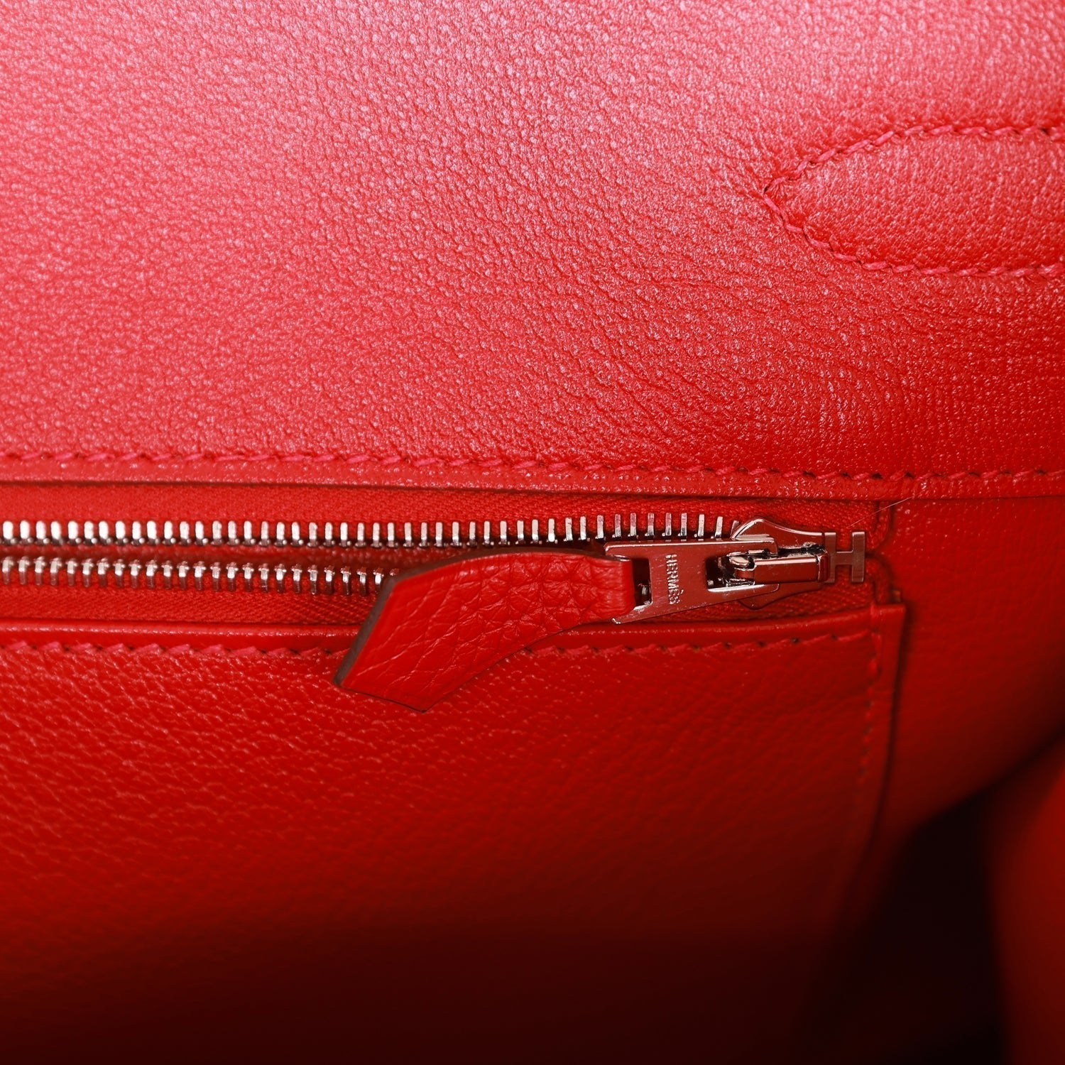 HMS Birkin 35 Rouge de Coeur Togo Palladium Hardware