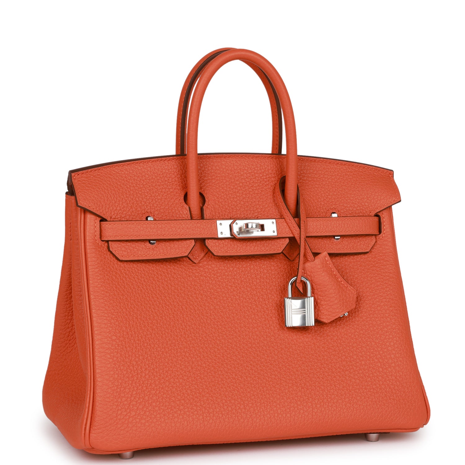 HMS Birkin 25 Orange Togo Palladium Hardware