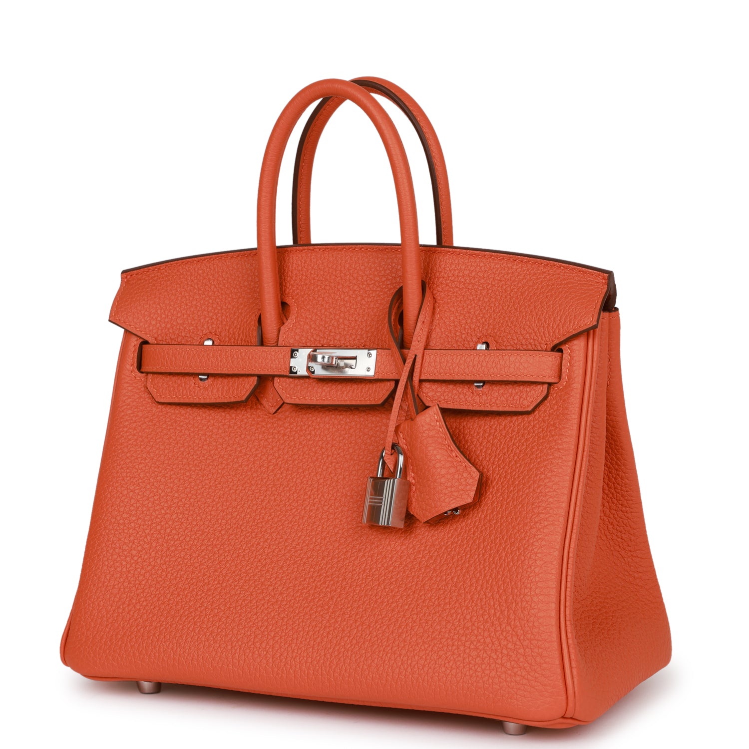 HMS Birkin 25 Orange Togo Palladium Hardware