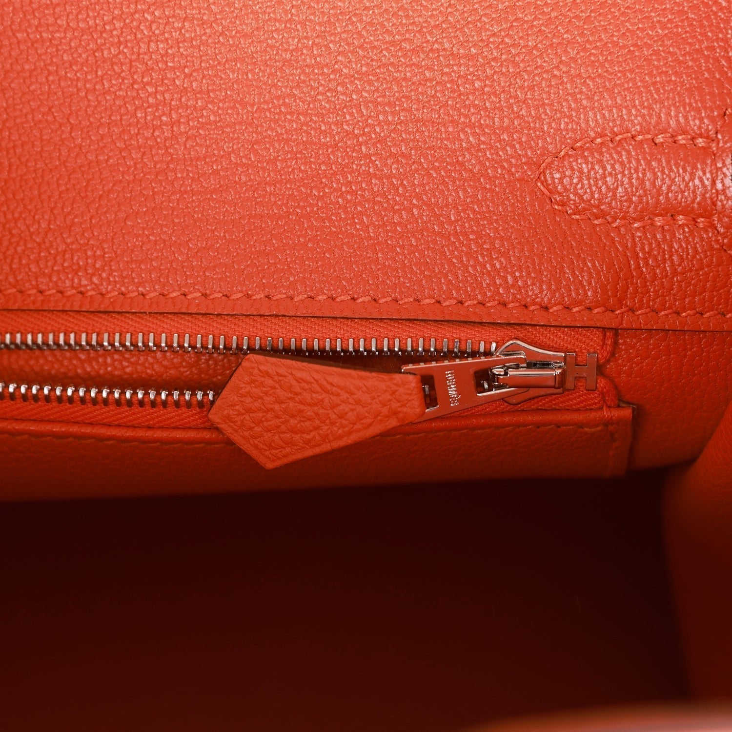 HMS Birkin 25 Orange Togo Palladium Hardware