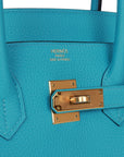 HMS Birkin 35 Bleu de Nord Togo Goldhardware