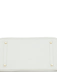 Top Quality HMS Birkin 35 White Clemence Gold Hardware