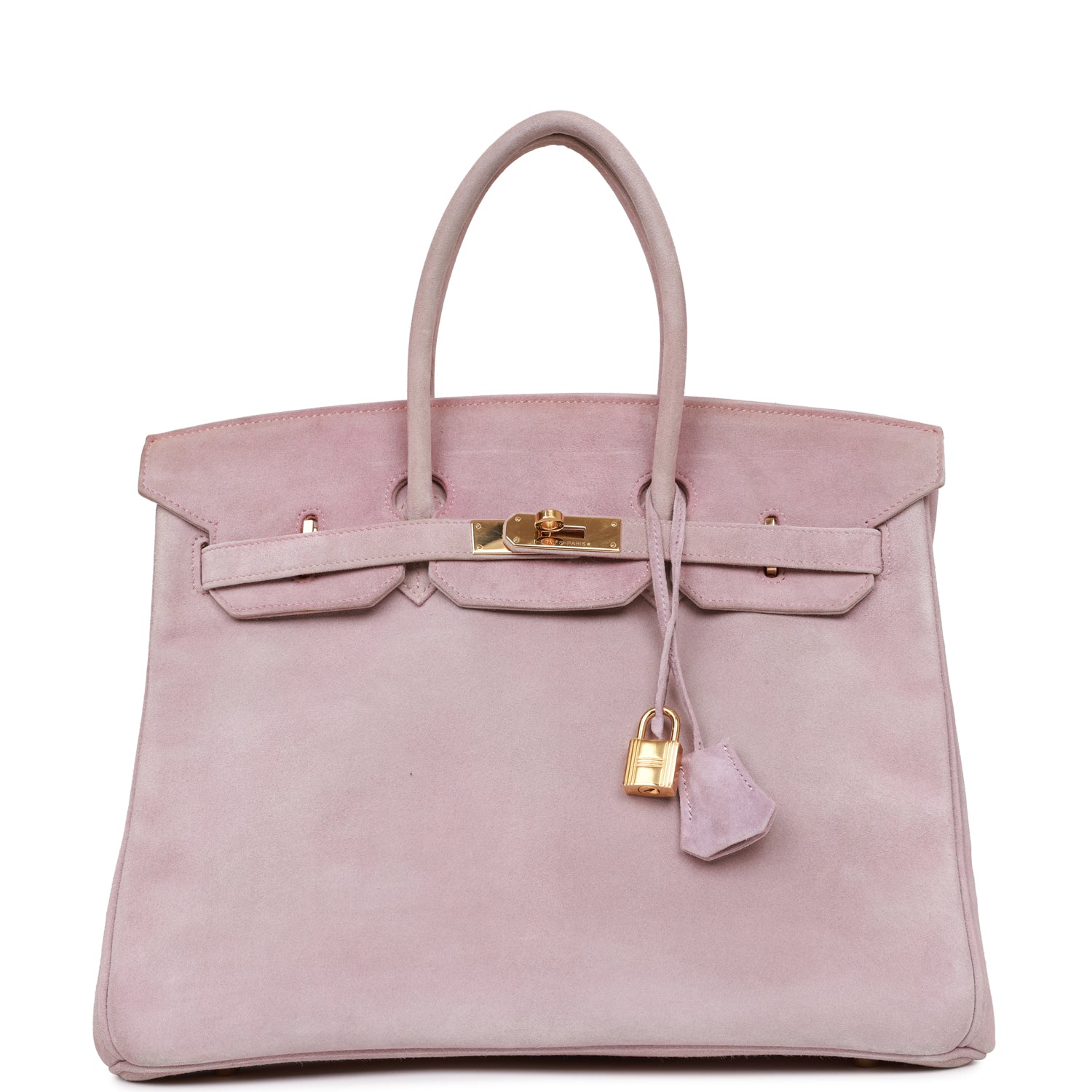 Top Quality Vintage HMS Birkin 35 Lilac Doblis Gold Hardware