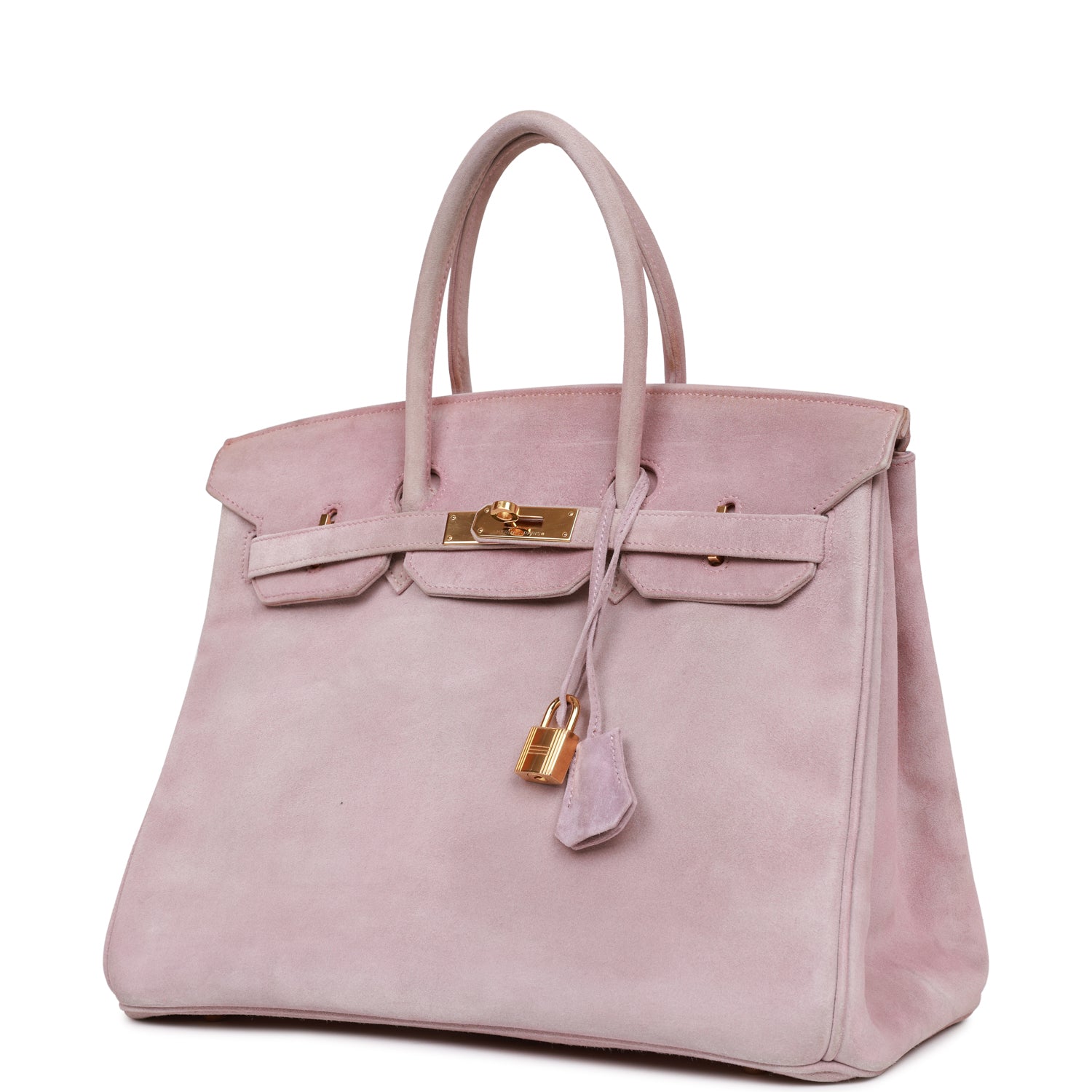 Top Quality Vintage HMS Birkin 35 Lilac Doblis Gold Hardware