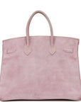 Top Quality Vintage HMS Birkin 35 Lilac Doblis Gold Hardware