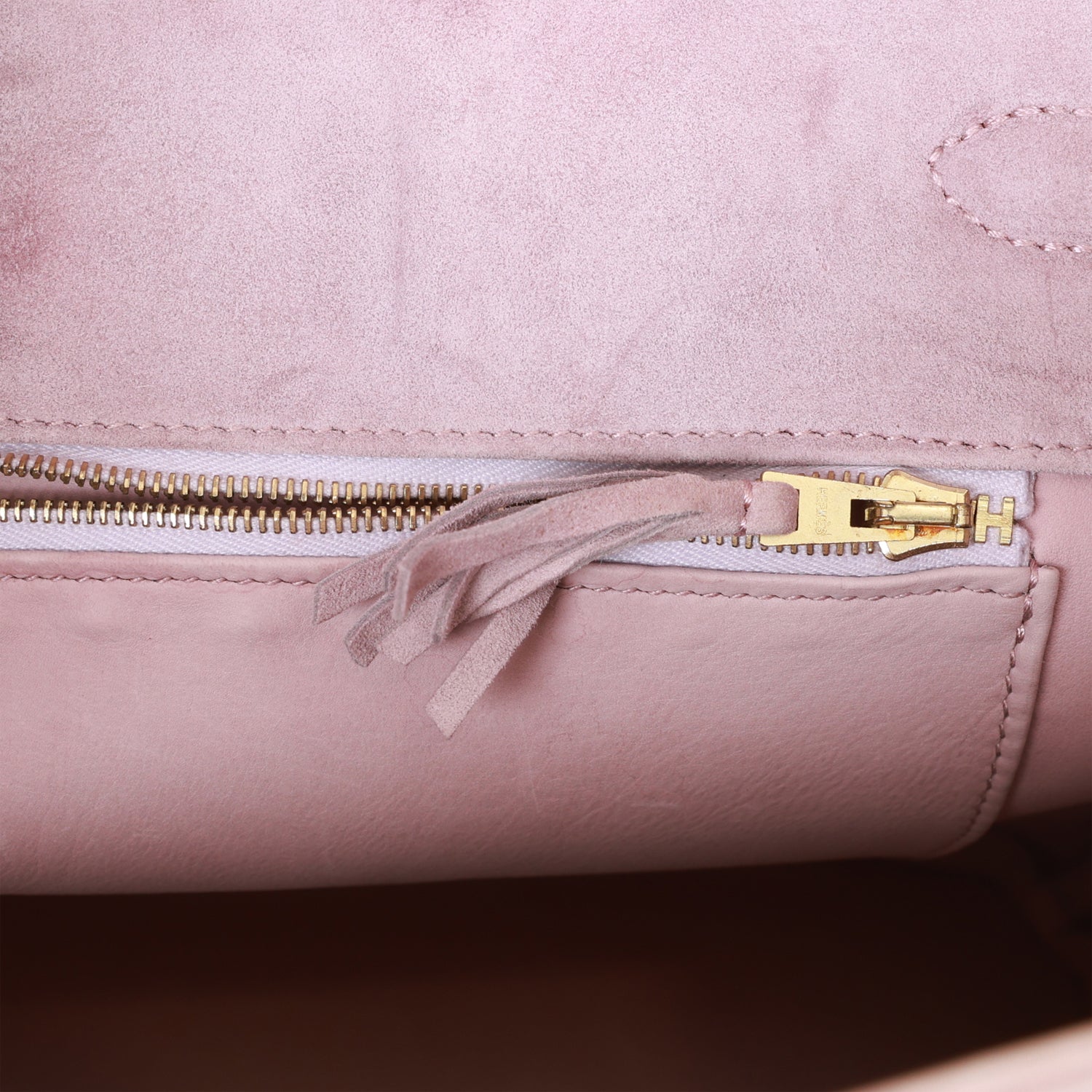 Vintage HMS Birkin 35 Lilac Doblis Gold Hardware