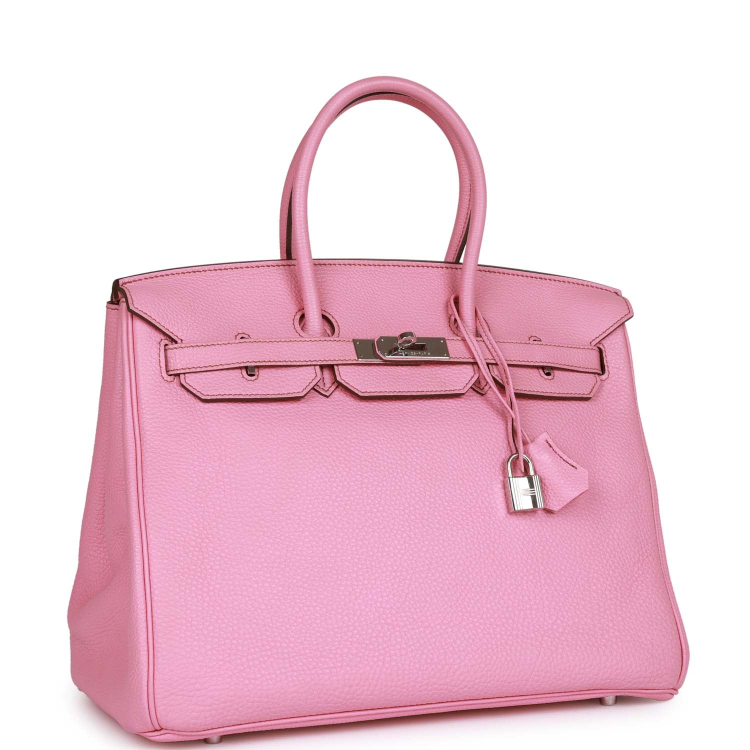 Top Quality HMS Birkin 35 Bubblegum Togo Palladium Hardware
