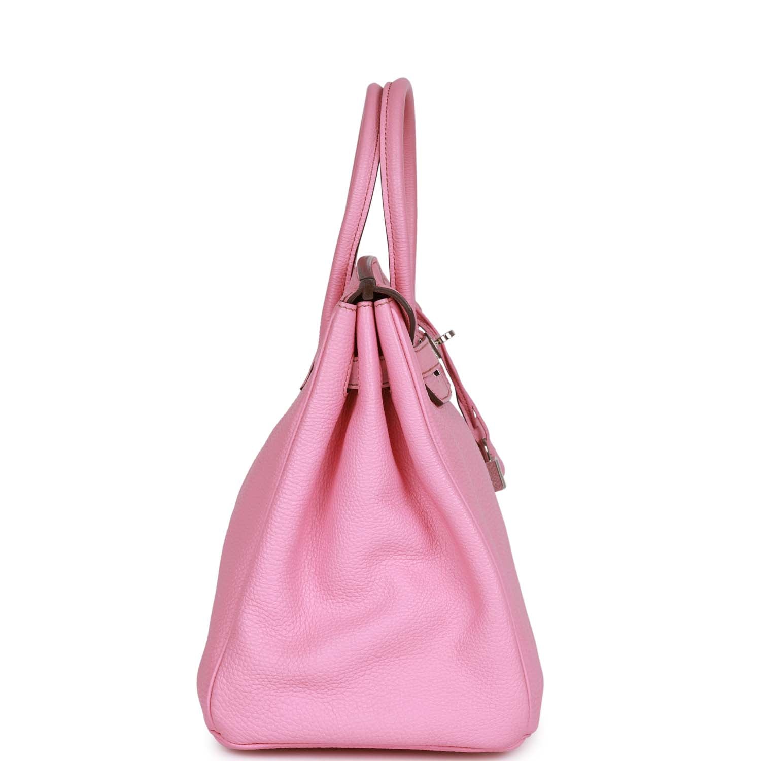 Top Quality HMS Birkin 35 Bubblegum Togo Palladium Hardware
