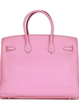 Top Quality HMS Birkin 35 Bubblegum Togo Palladium Hardware
