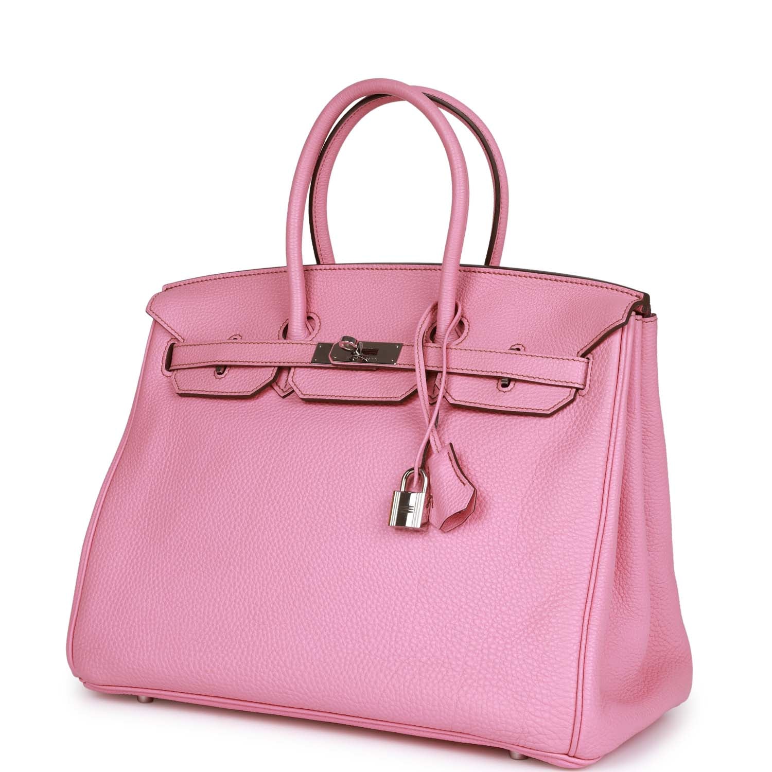 Top Quality HMS Birkin 35 Bubblegum Togo Palladium Hardware