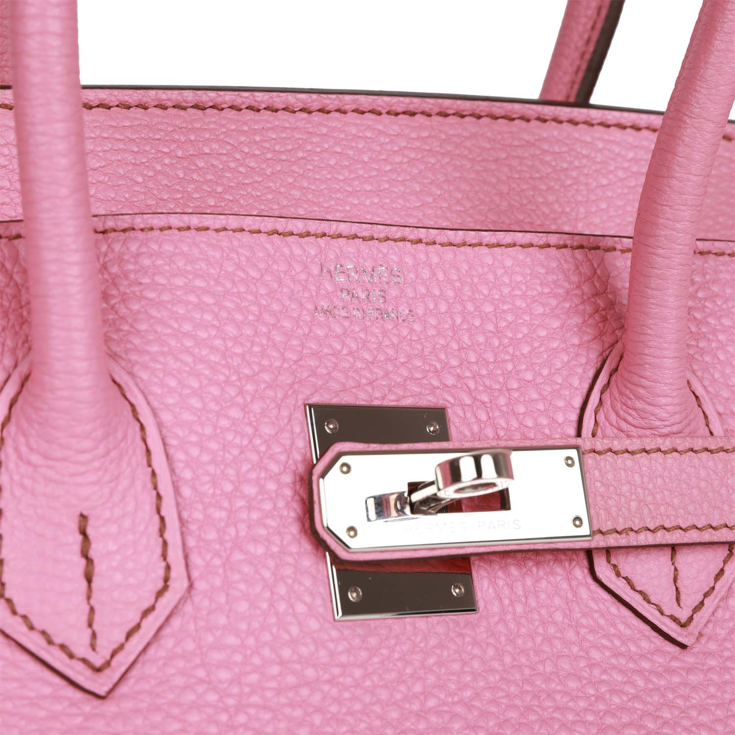 Top Quality HMS Birkin 35 Bubblegum Togo Palladium Hardware