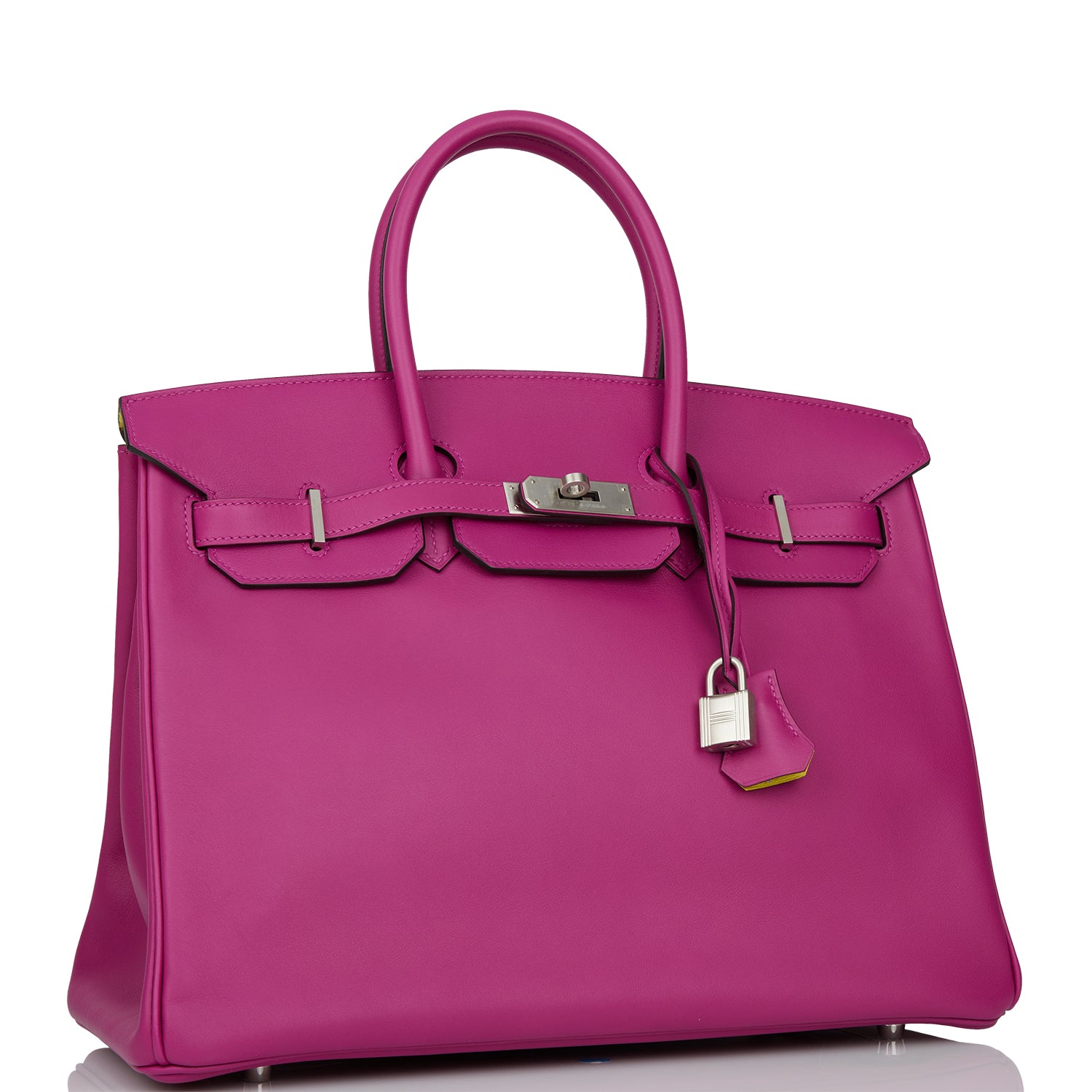 HMS Special Order (HSS) Birkin 35 Rose Pourpre Verso Swift Brushed Palladium Hardware