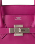 HMS Special Order (HSS) Birkin 35 Rose Pourpre Verso Swift Brushed Palladium Hardware