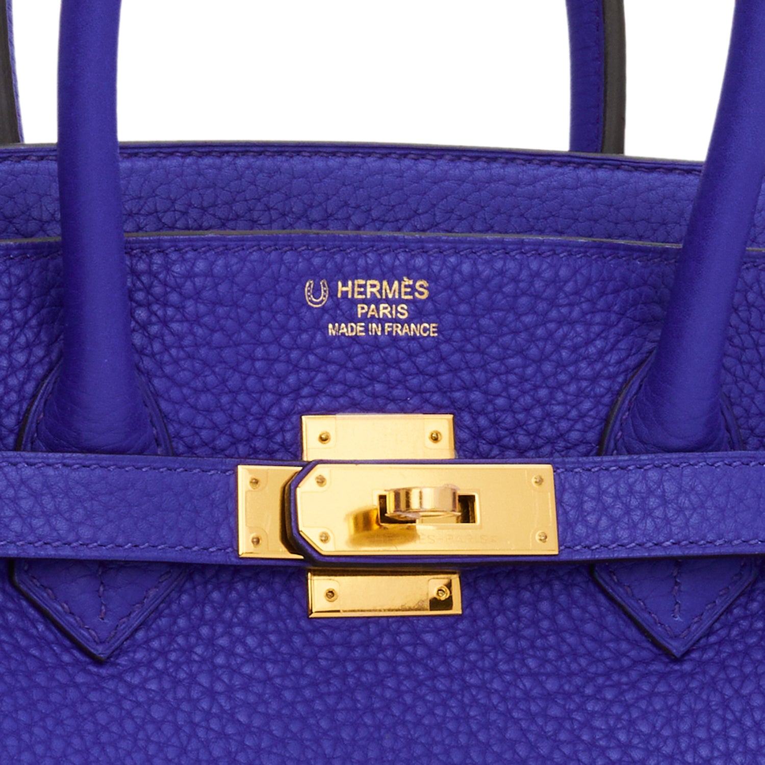 Top Quality HMS Special Order (HSS) Birkin 35 Bleu Electric Verso Clemence Gold Hardware