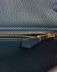Top Quality HMS Special Order (HSS) Birkin 35 Bleu Electric Verso Clemence Gold Hardware