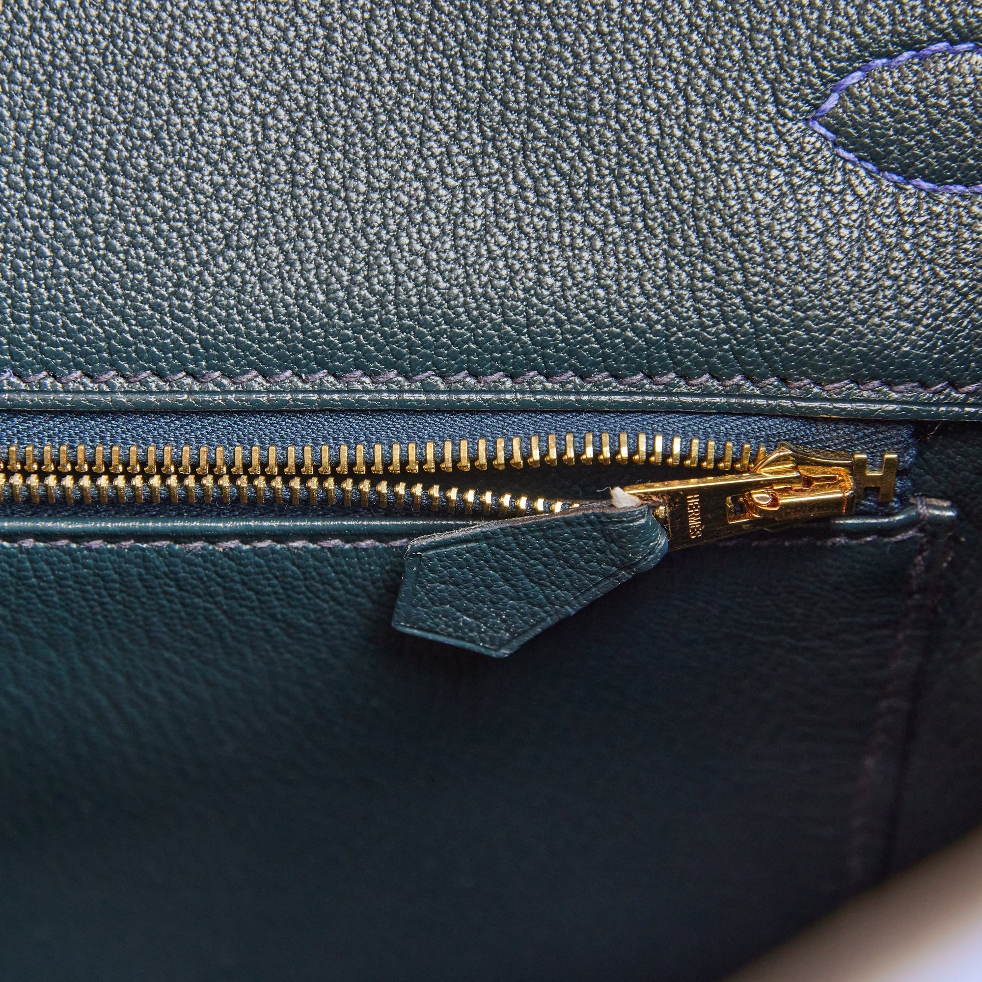 HMS Special Order (HSS) Birkin 35 Bleu Electric Verso Clemence Gold Hardware