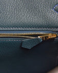 HMS Special Order (HSS) Birkin 35 Bleu Electric Verso Clemence Gold Hardware