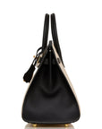 HMS Special Order (HSS) Birkin Sellier 25 Craie and Black Epsom Gold Hardware