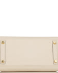 HMS Special Order (HSS) Birkin Sellier 25 Craie and Black Epsom Gold Hardware