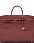 HMS Birkin 40 Rouge H Togo Palladium Hardware