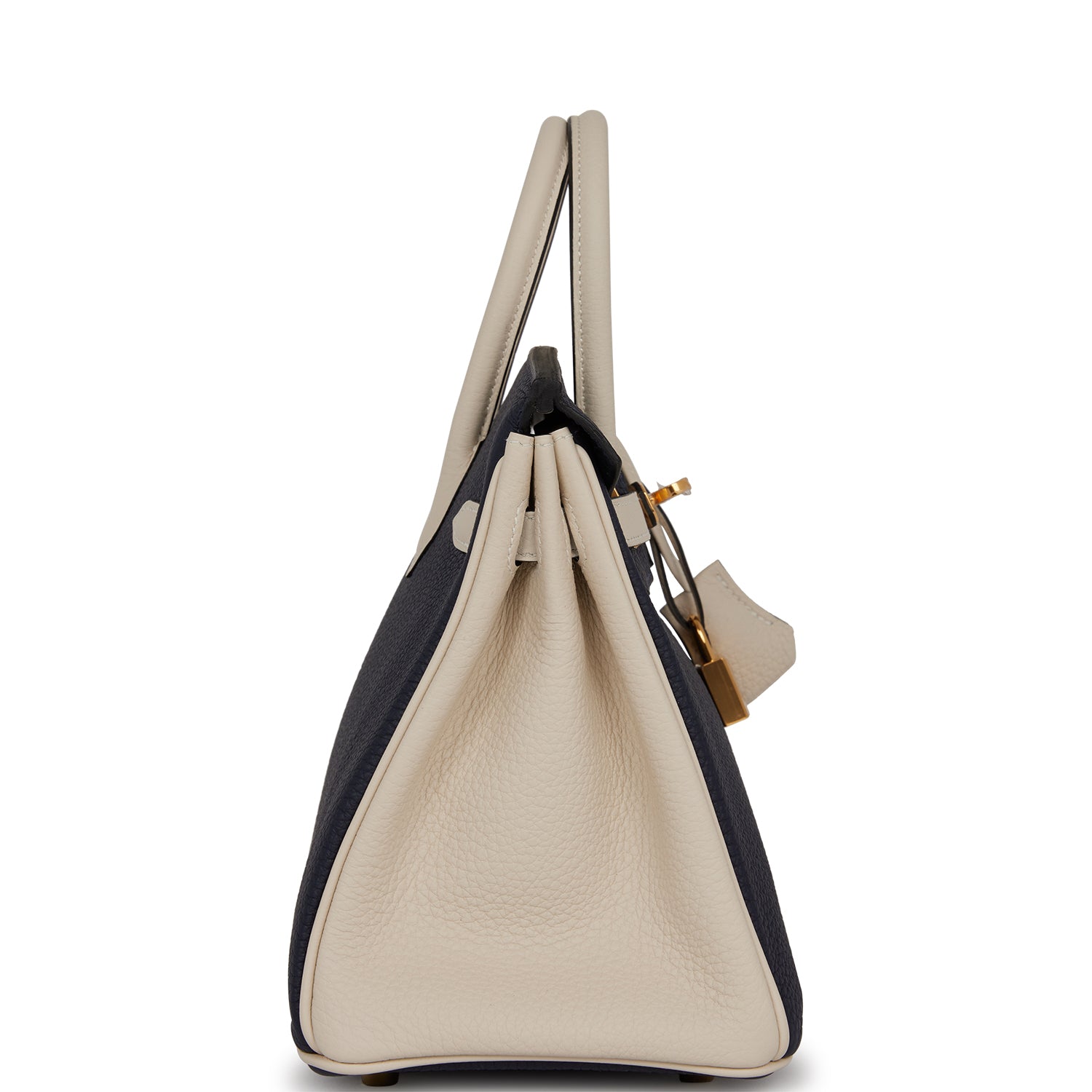 HMS Special Order (HSS) Birkin 25 Bleu Nuit and Craie Togo Gold Hardware