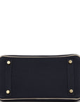 HMS Special Order (HSS) Birkin 25 Bleu Nuit and Craie Togo Gold Hardware