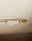 HMS Special Order (HSS) Birkin 25 Bleu Nuit and Craie Togo Gold Hardware
