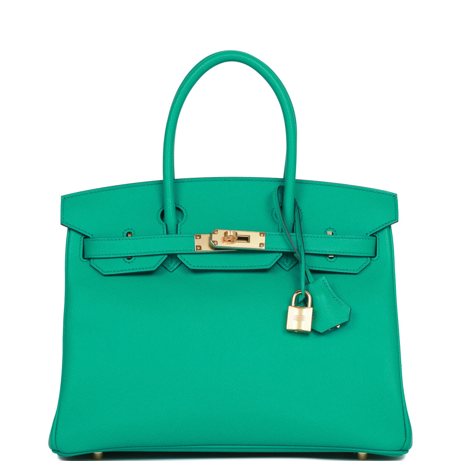 HMS Birkin 30 Vert Jade Epsom Gold Hardware