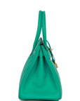 HMS Birkin 30 Vert Jade Epsom Gold Hardware