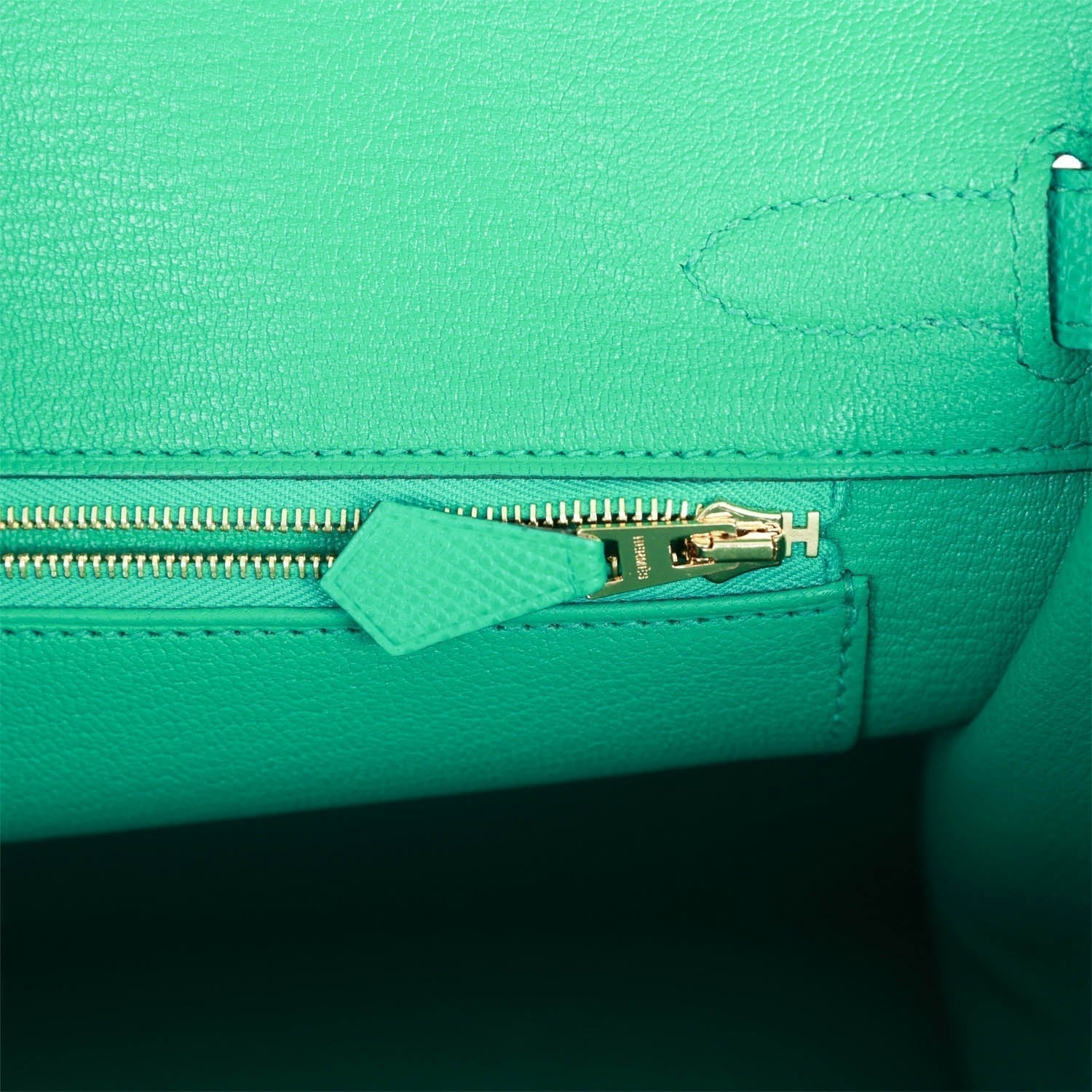 HMS Birkin 30 Vert Jade Epsom Gold Hardware