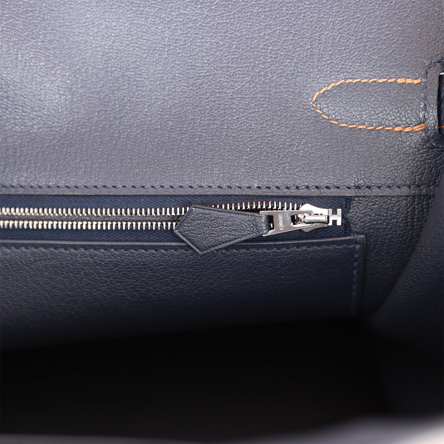 HMS Special Order (HSS) Birkin 35 Gold and Bleu Nuit Togo Brushed Palladium Hardware