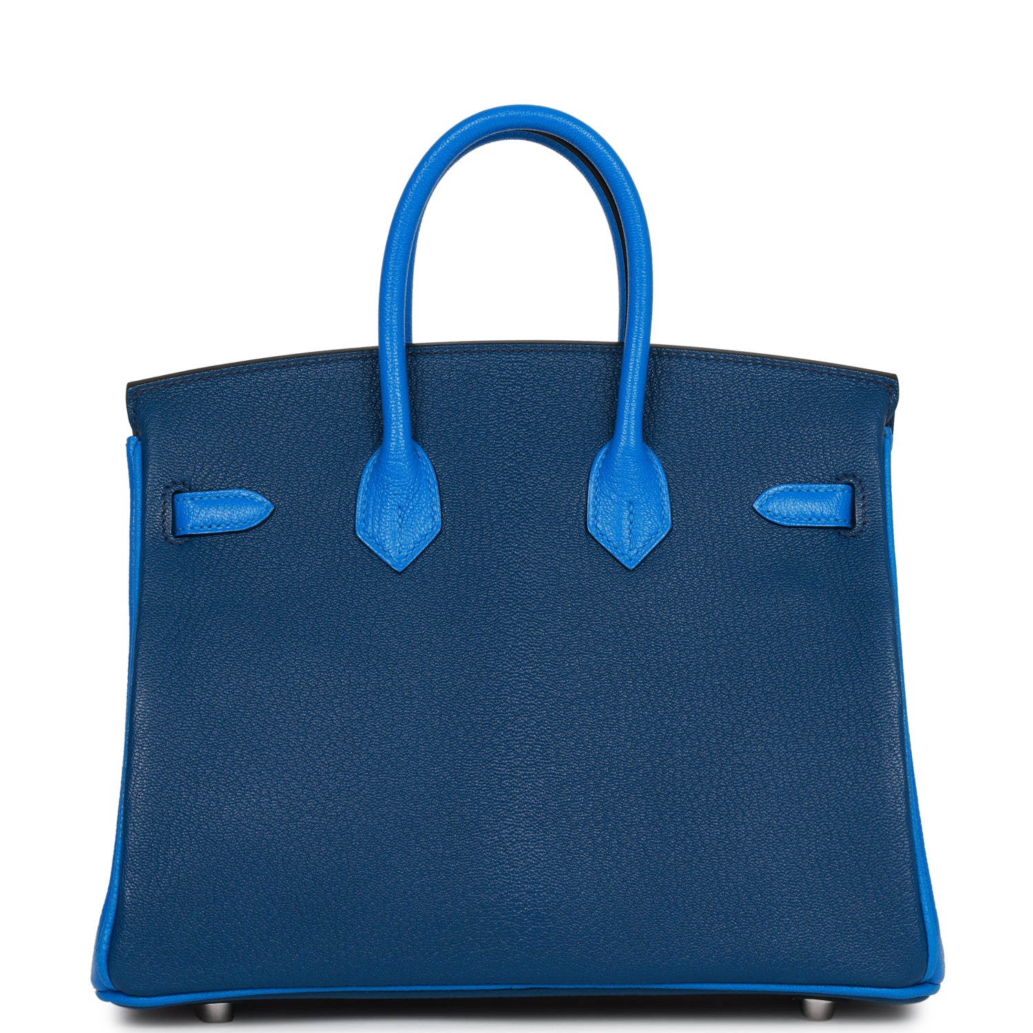 HMS Special Order (HSS) Birkin 25 Bleu Hydra and Bleu Saphir Chèvre Brushed Palladium Hardware