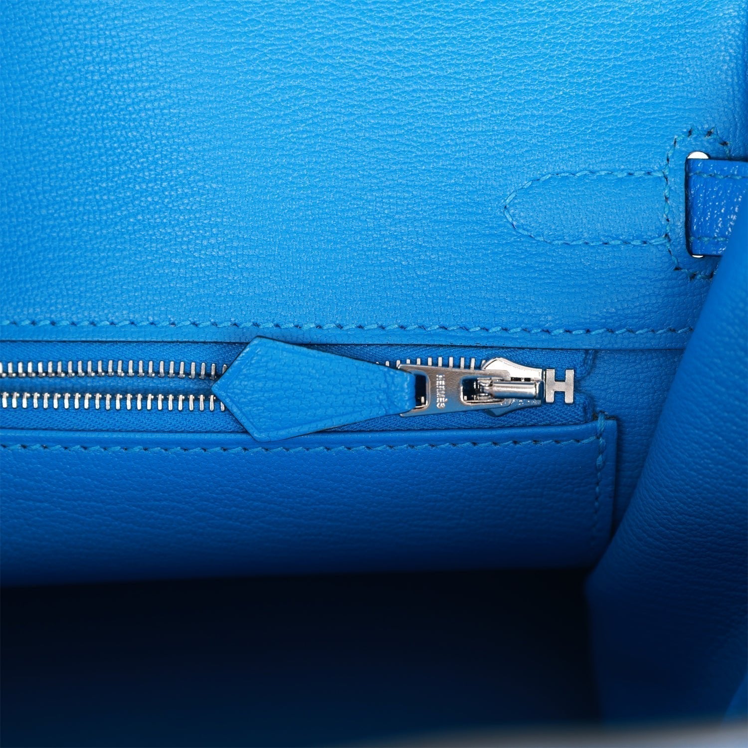 HMS Special Order (HSS) Birkin 25 Bleu Hydra and Bleu Saphir Chèvre Brushed Palladium Hardware