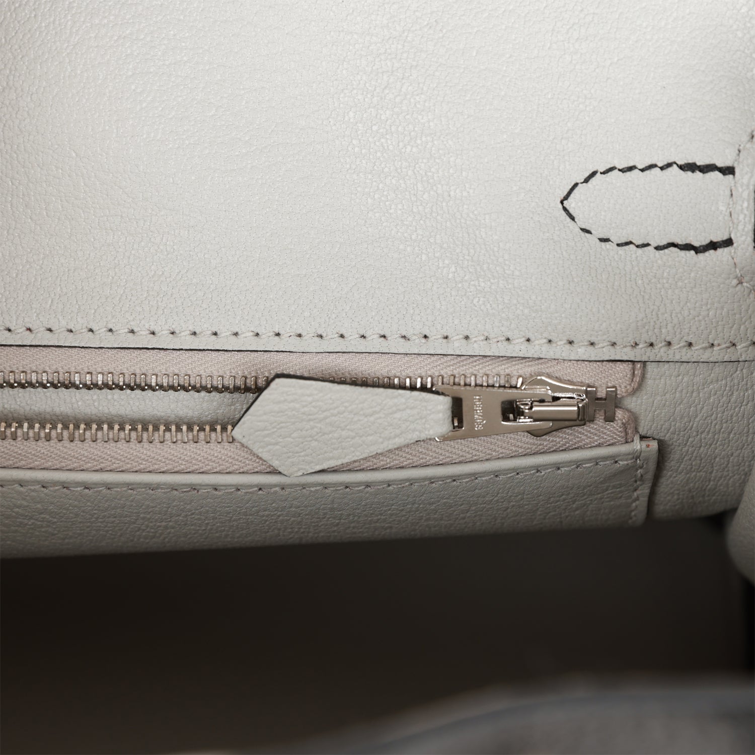 HMS Special Order (HSS) Birkin 25 Black and Gris Perle Chèvre Brushed Palladium Hardware