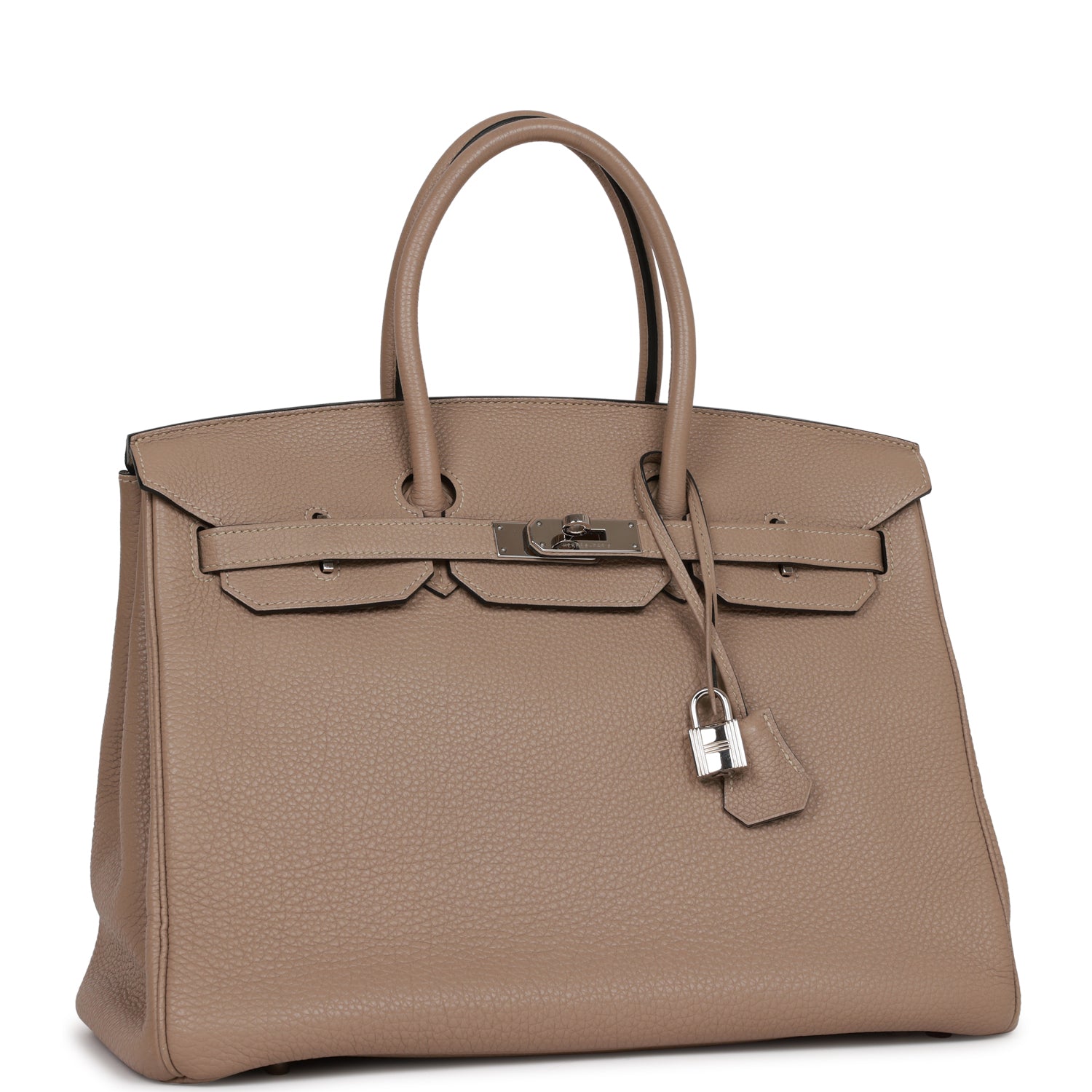 Top Quality HMS Birkin 35 Gris Tourterelle Togo Palladium Hardware