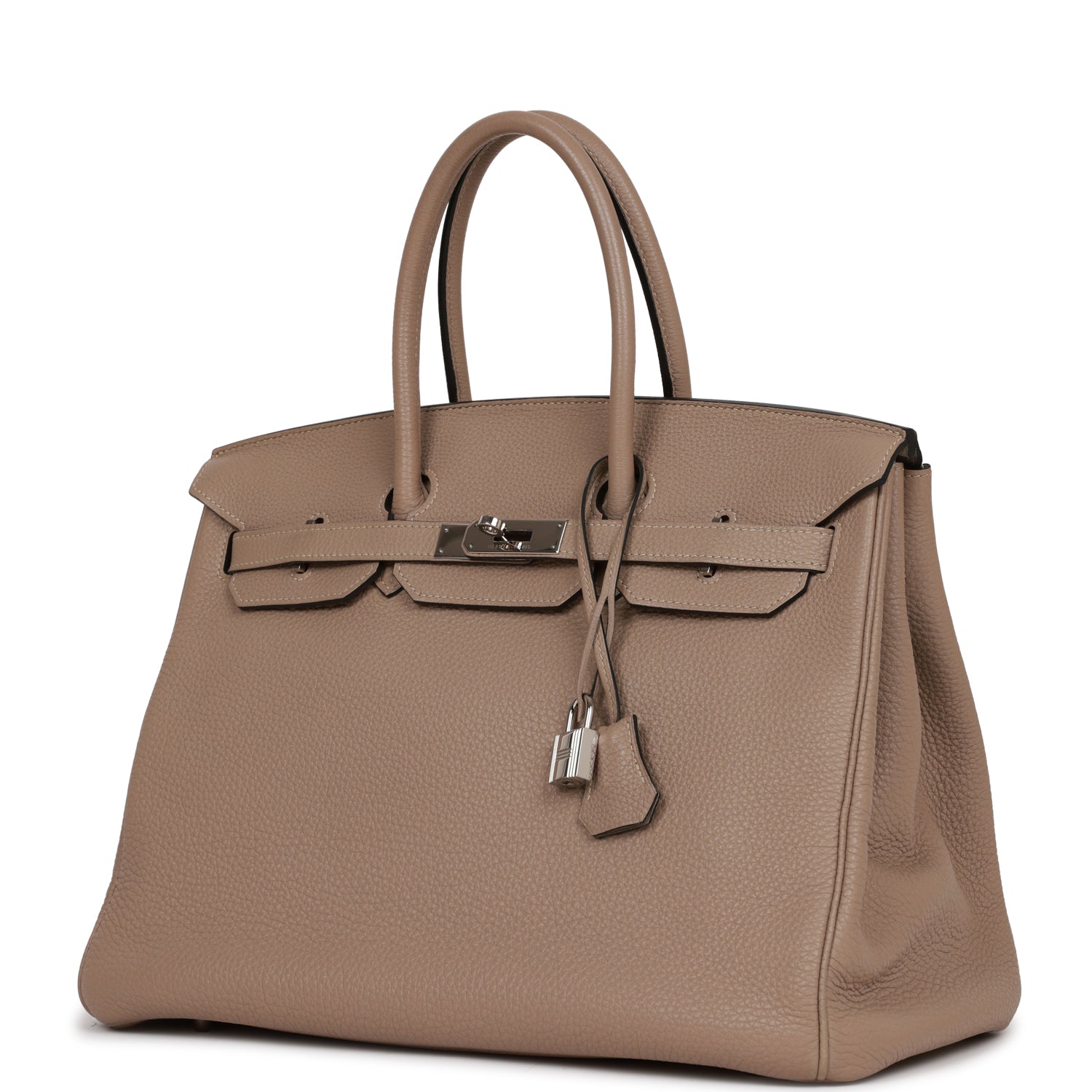Top Quality HMS Birkin 35 Gris Tourterelle Togo Palladium Hardware