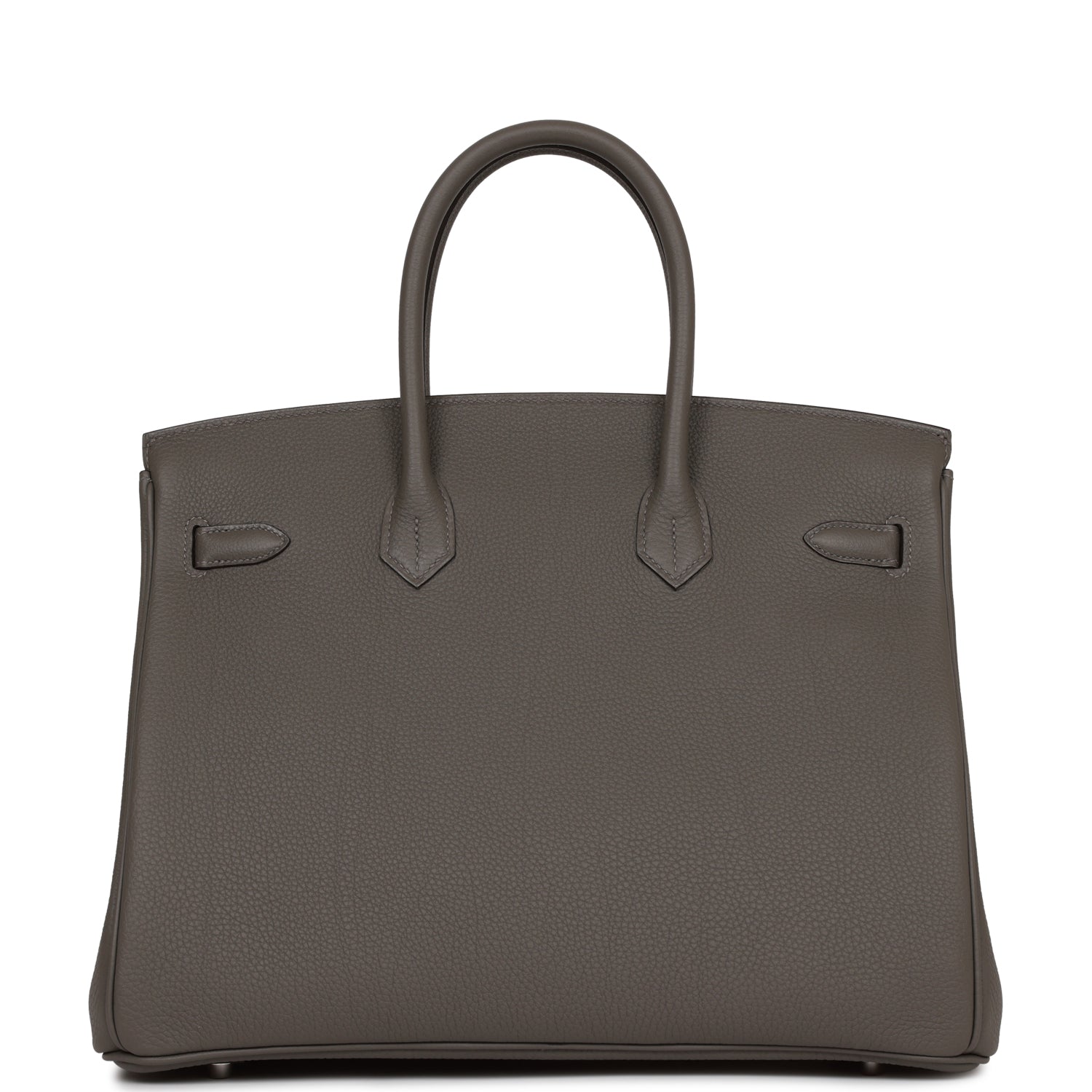 HMS Birkin 35 Gris Meyer Togo Palladium Hardware