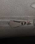 HMS Birkin 35 Gris Meyer Togo Palladium Hardware