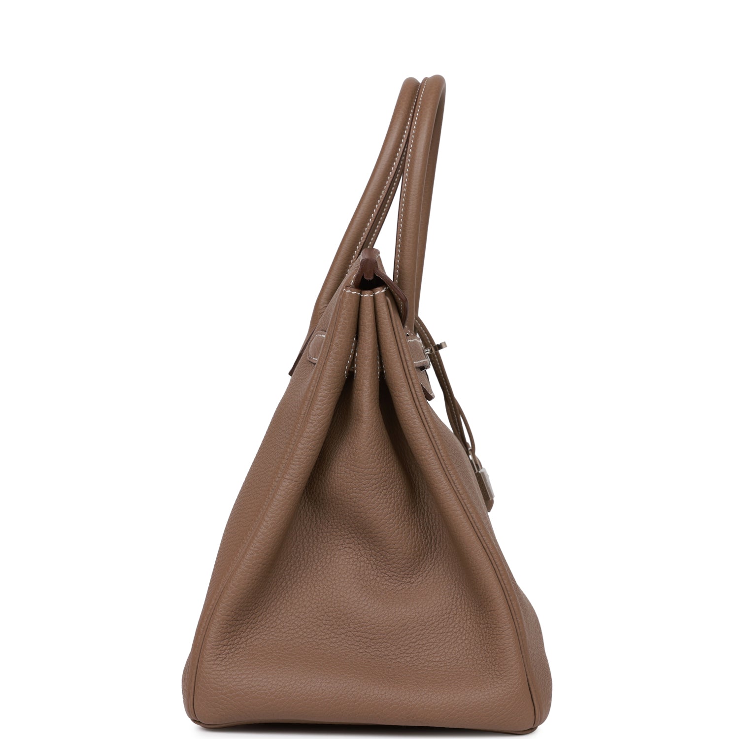 Top Quality HMS Birkin 35 Etoupe Togo Palladium Hardware