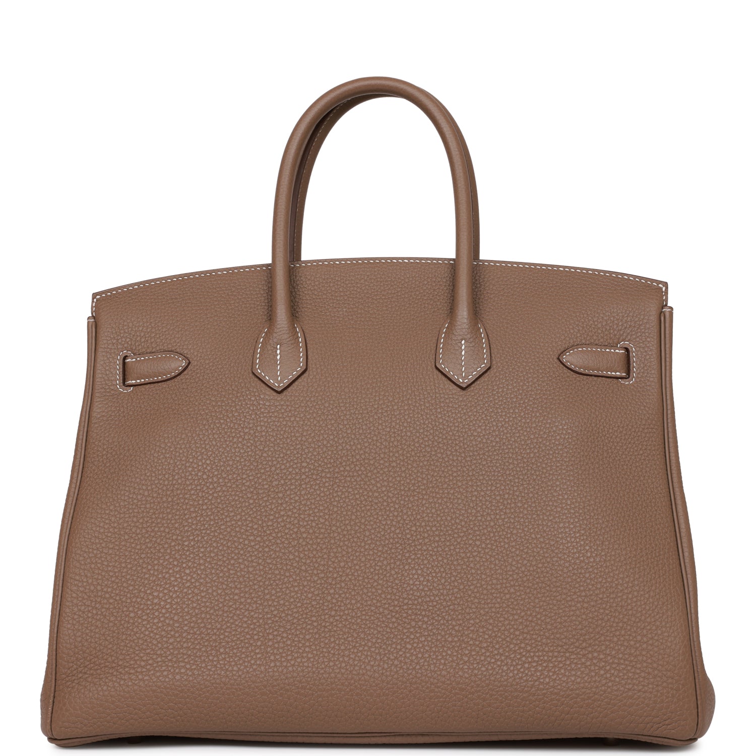 Top Quality HMS Birkin 35 Etoupe Togo Palladium Hardware