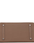 Top Quality HMS Birkin 35 Etoupe Togo Palladium Hardware