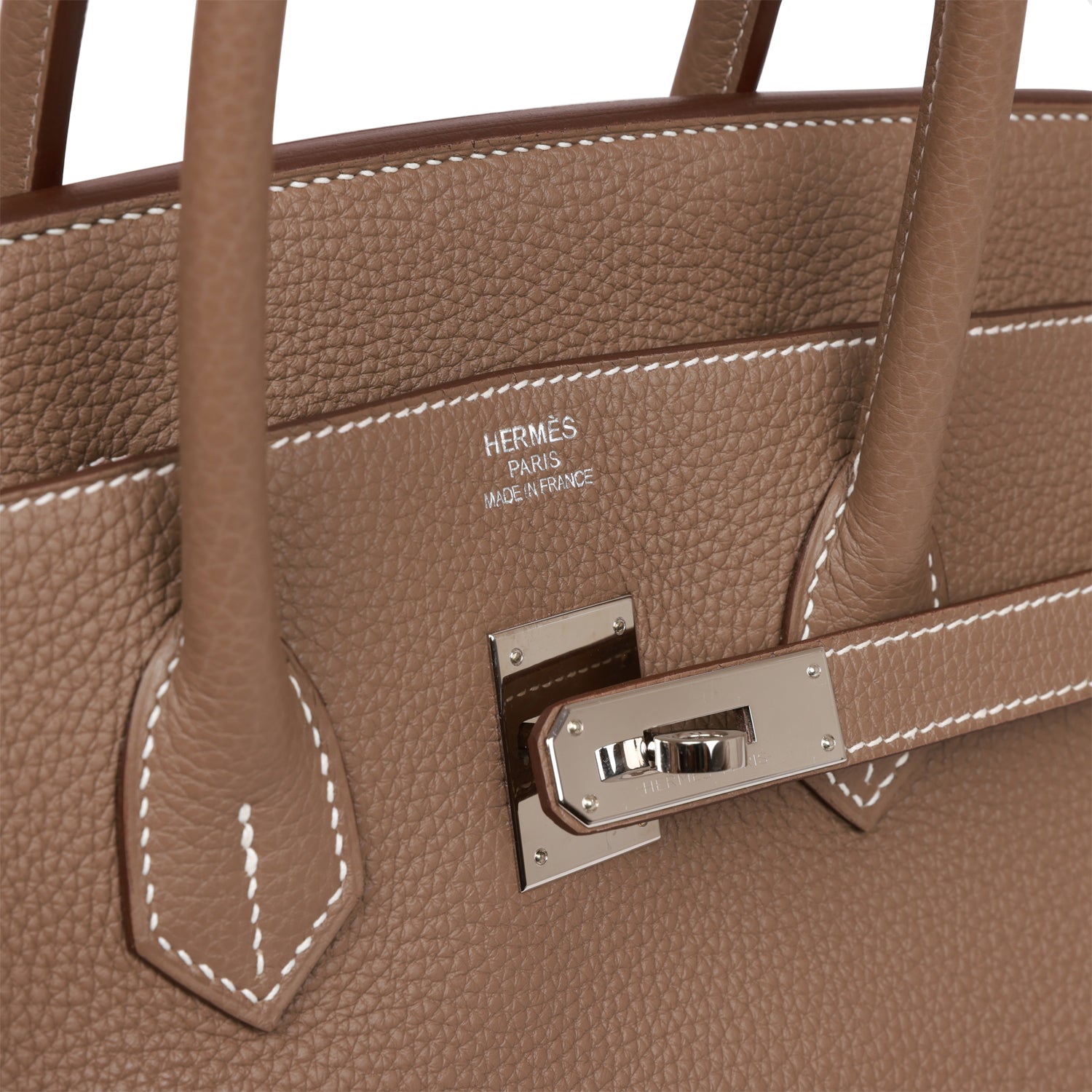 Top Quality HMS Birkin 35 Etoupe Togo Palladium Hardware