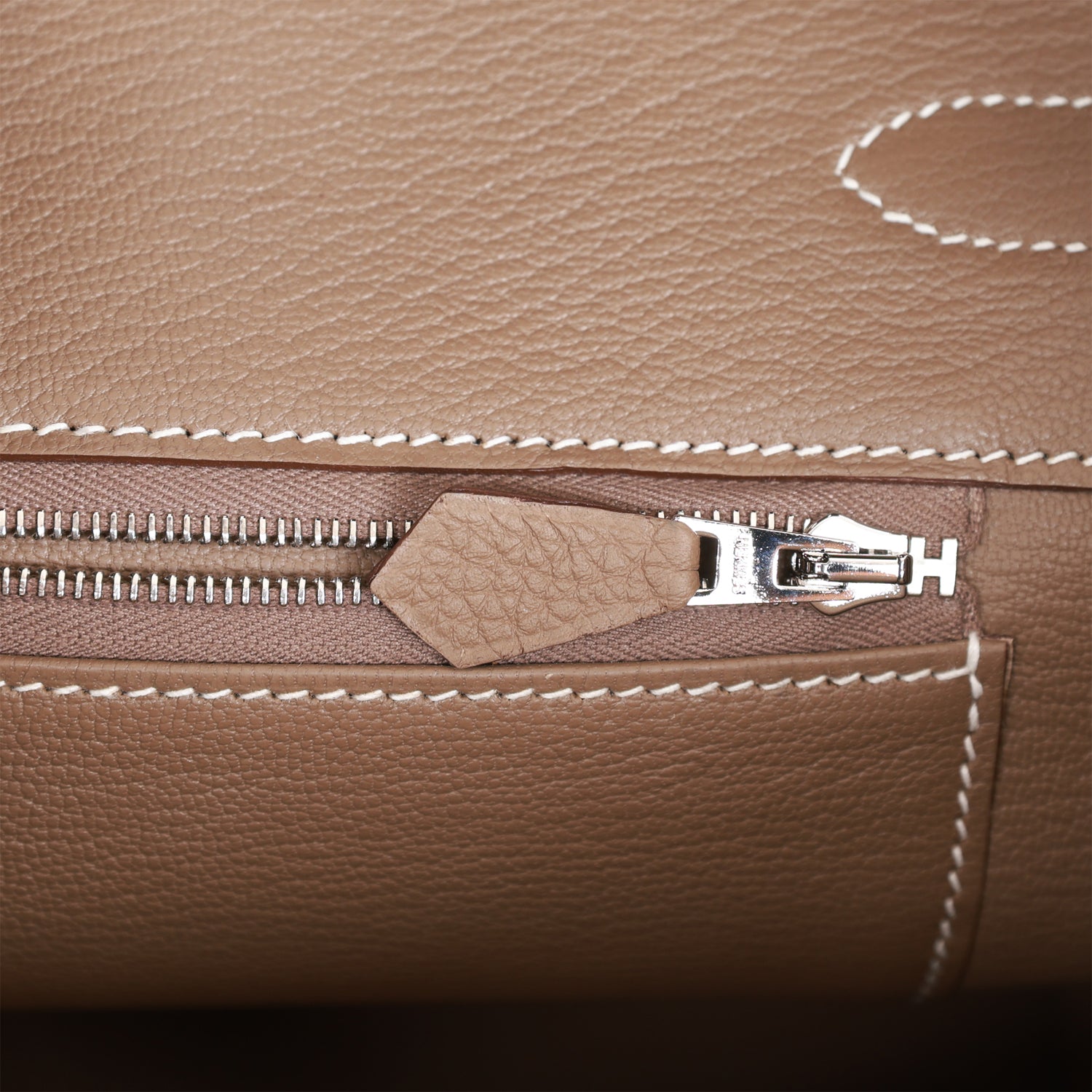 Top Quality HMS Birkin 35 Etoupe Togo Palladium Hardware