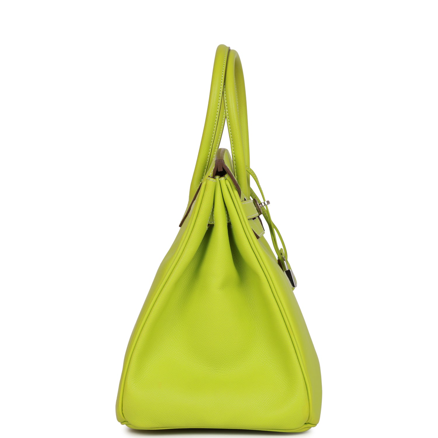Top Quality HMS Birkin 35 Kiwi Candy Epsom Palladium Hardware