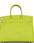 Top Quality HMS Birkin 35 Kiwi Candy Epsom Palladium Hardware